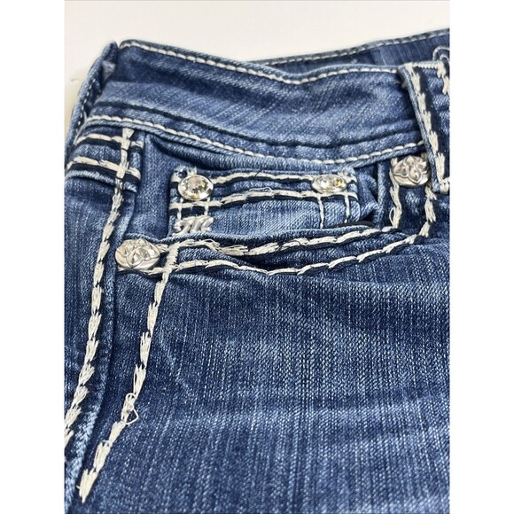 Miss Me Bootcut Jeans J55014B58 Women’s 25 Dark Blue Denim - Picture 8 of 10